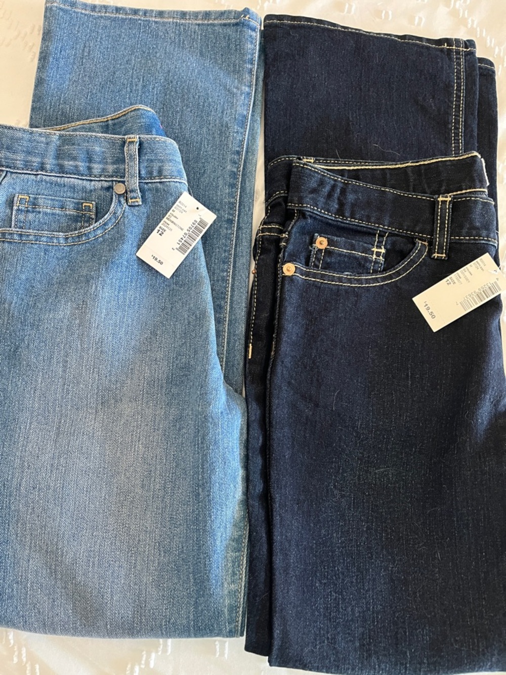 The Children's Place Jeans - Light Blue & Dark Indigo